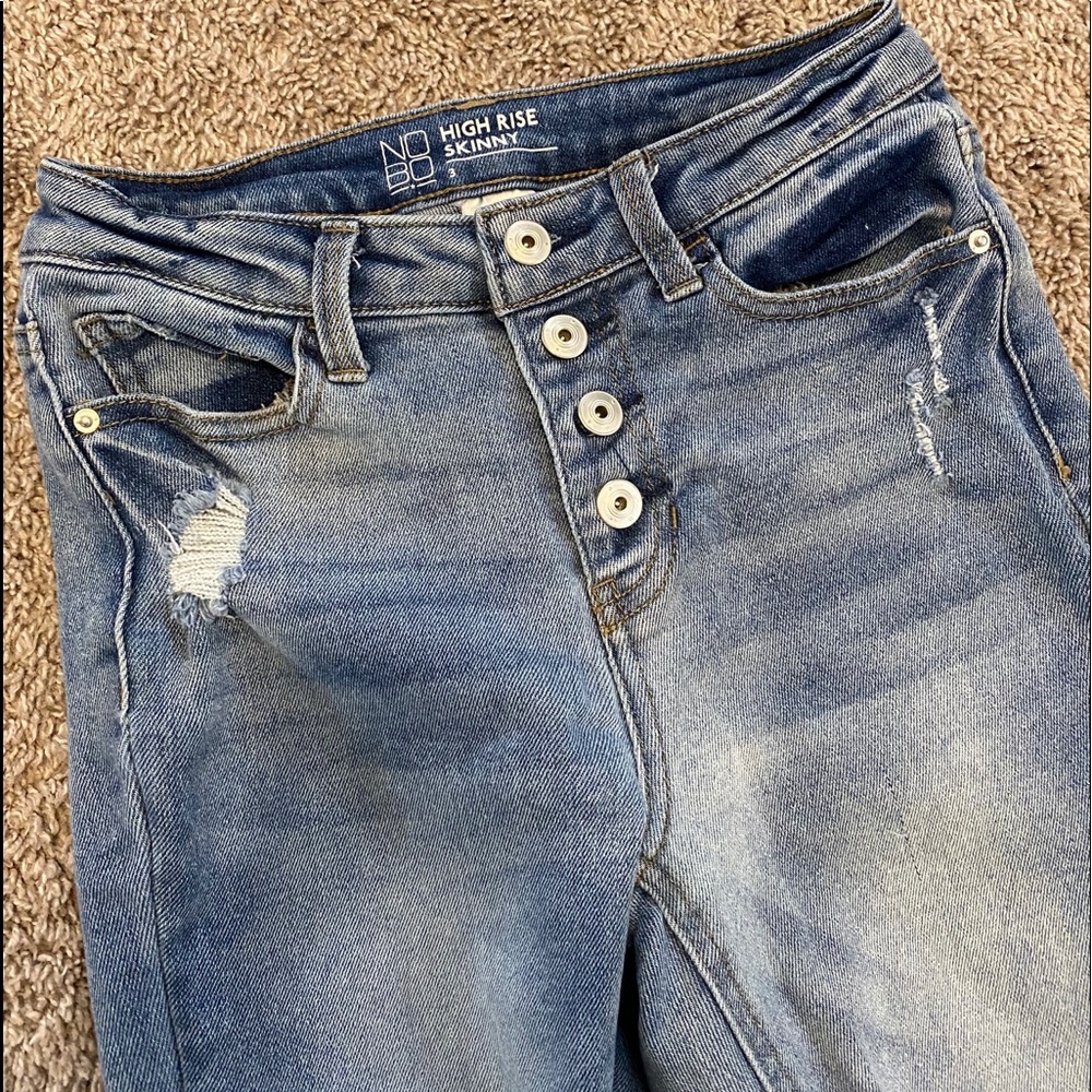 High Rise Skinny Jeans - Lightwash